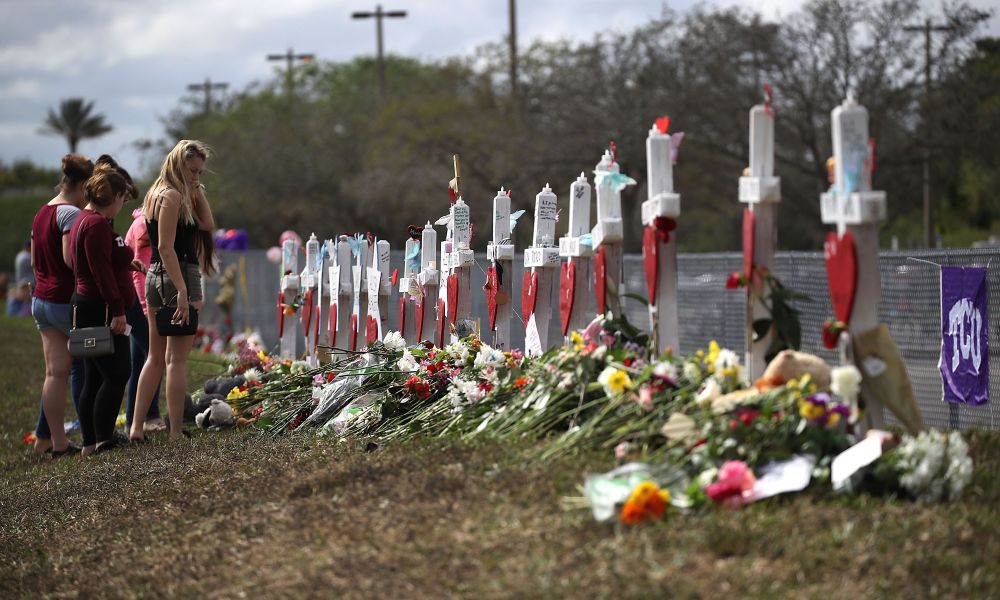 crosses for murdered students